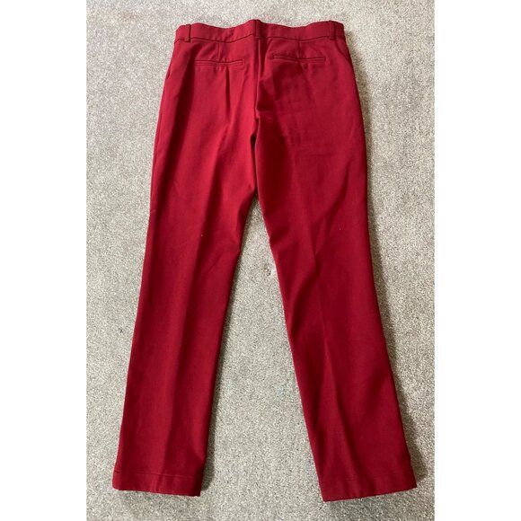 Chicos 1 So Slimming Red Straight-Leg Pants Small - Picture 2 of 9